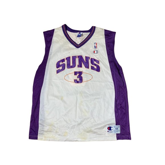 Champion Other - Champion NBA Phoenix Suns Jersey White Purple Marbury #3 Tank Top Mens Size L